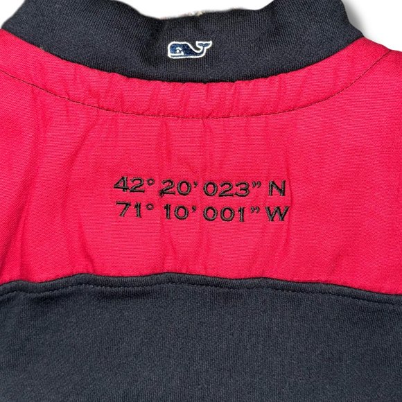 Boston College Football Vineyard Vines Men's Quarter Zip Pullover - Picture 5 of 6